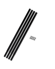 Tube d'extension de tarière de sol 4x1 m Raccord de tube Acier | Mobilier & Déco
