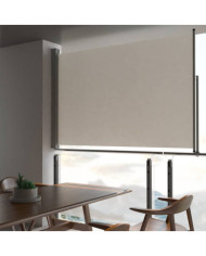 Auvent latéral rétractable de patio 160 x 300 cm Blanc cassé | Mobilier & Déco