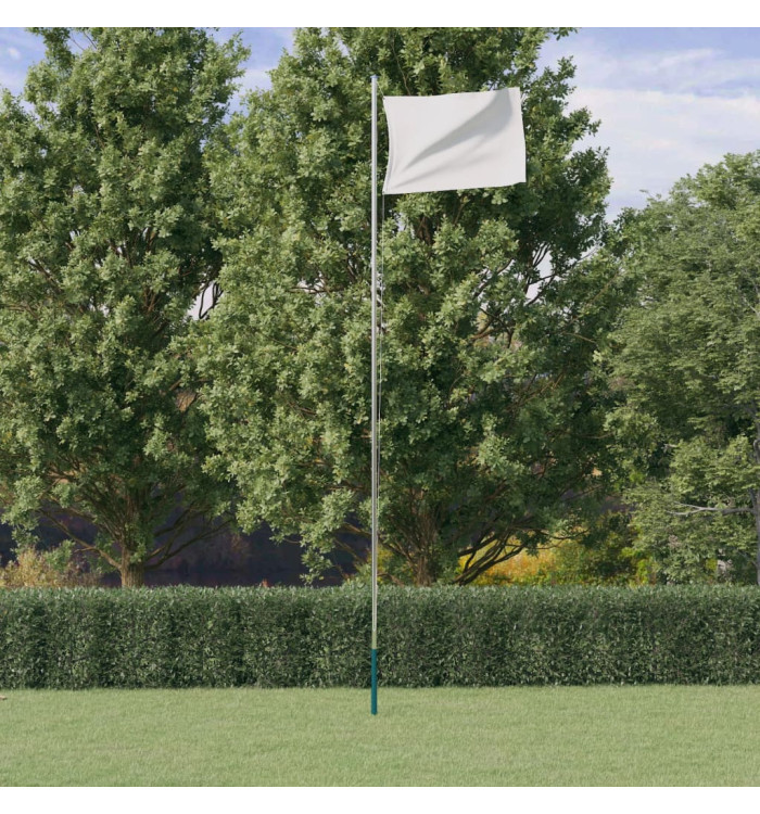 Mât de drapeau sectionnel Argenté 6,23 m Aluminium | Mobilier & Déco
