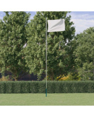 Mât de drapeau sectionnel Argenté 6,23 m Aluminium | Mobilier & Déco