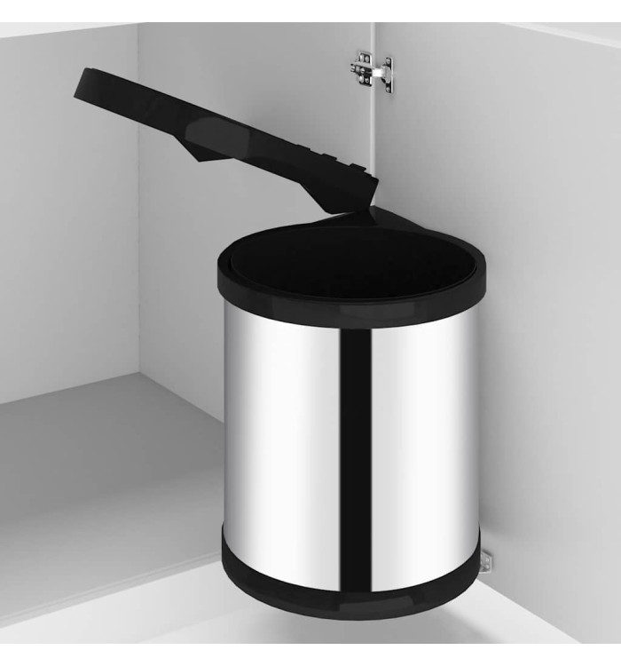 Poubelle intégrée de cuisine Acier inoxydable 12 L | Mobilier & Déco
