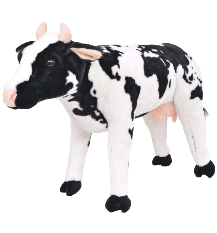 Jouet en peluche Vache Noir et blanc XXL | Mobilier & Déco