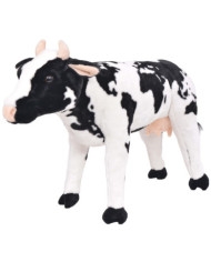 Jouet en peluche Vache Noir et blanc XXL | Mobilier & Déco