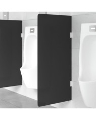 Brise-vue pour urinoir mural noir 90x40 cm verre trempé | Mobilier & Déco
