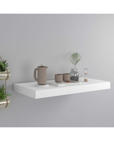 Étagère murale flottante blanc 50x23x3,8 cm MDF | Mobilier & Déco