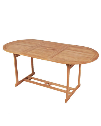 Table de jardin 180x90x75 cm Bois de teck solide | Mobilier & Déco