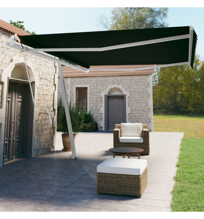 Auvent automatique sur pied 450x350 cm Anthracite | Mobilier & Déco