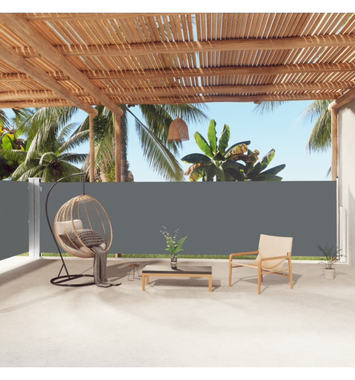 Auvent latéral rétractable Anthracite 160x1000 cm | Mobilier & Déco