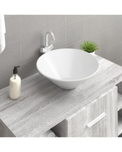 Lavabos 2 pcs blanc 42x42x14 cm céramique | Mobilier & Déco