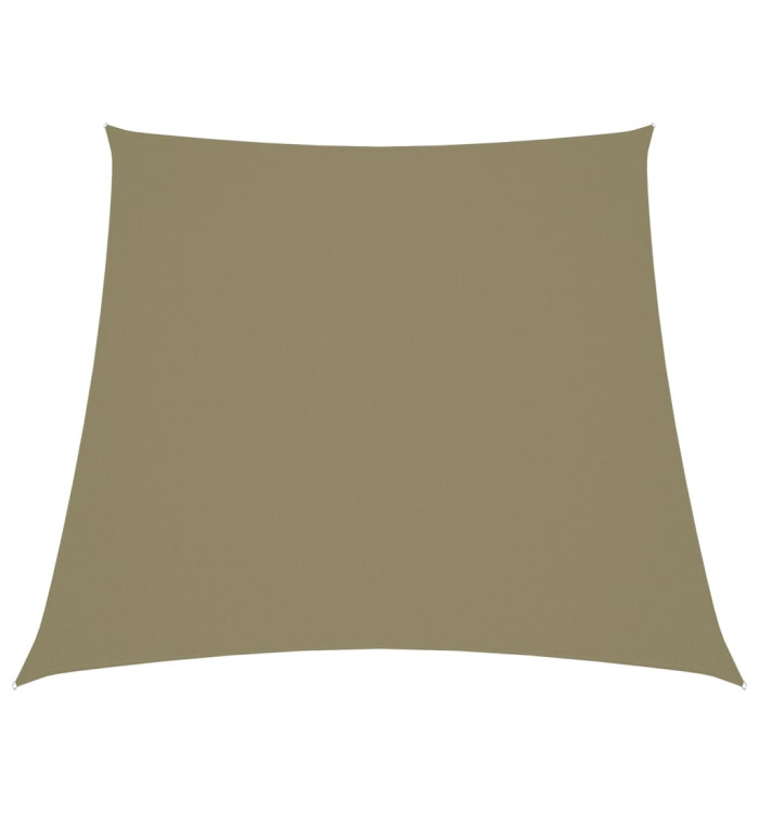 Voile de parasol Tissu Oxford trapèze 3/5x4 m Beige | Mobilier & Déco