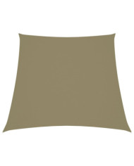 Voile de parasol Tissu Oxford trapèze 3/5x4 m Beige | Mobilier & Déco