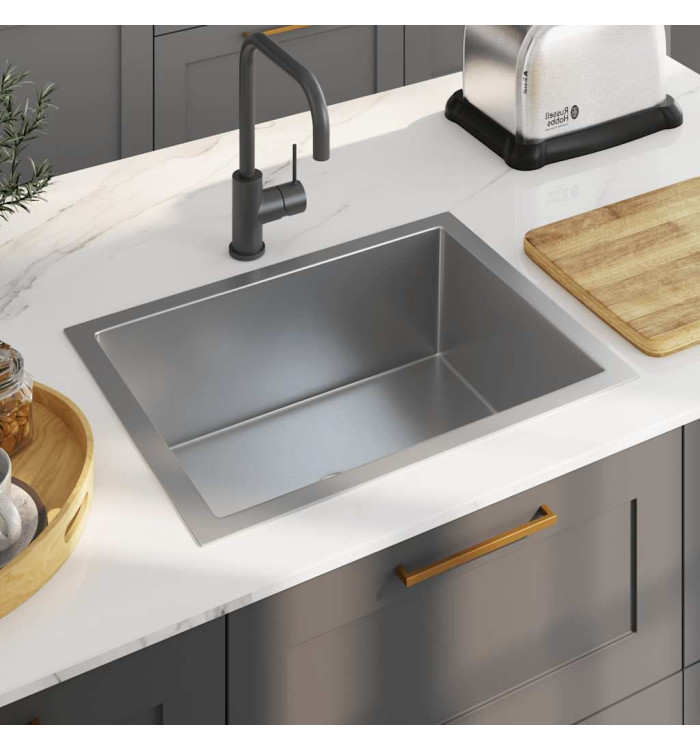 Évier de cuisine fait à la main Acier inoxydable | Mobilier & Déco