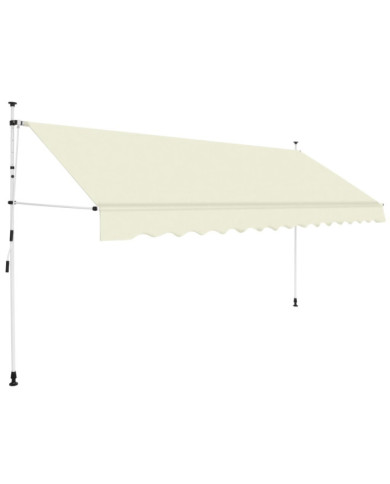 Auvent manuel rétractable 400 cm Crème | Mobilier & Déco