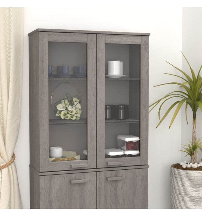 Dessus de buffet HAMAR Gris clair 85x35x100 cm Bois de pin | Mobilier & Déco