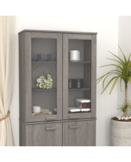 Dessus de buffet HAMAR Gris clair 85x35x100 cm Bois de pin | Mobilier & Déco