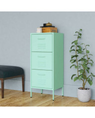 Armoire de rangement Vert menthe 42,5x35x101,5 cm Acier | Mobilier & Déco