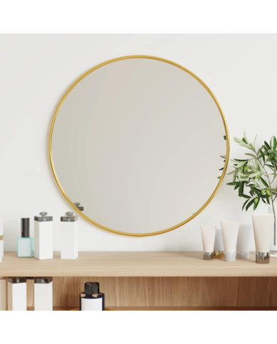 Miroir mural Doré Ø 40 cm Rond | Mobilier & Déco