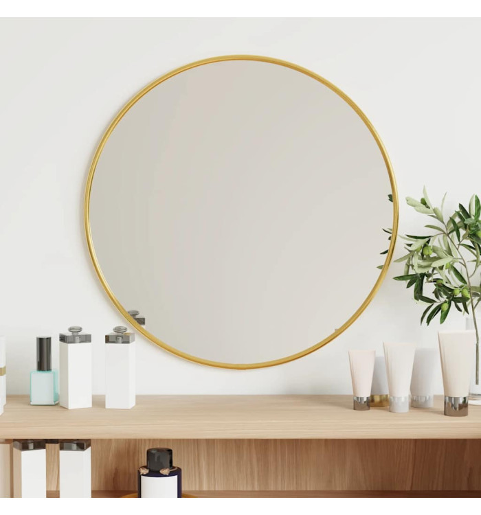 Miroir mural Doré Ø 40 cm Rond | Mobilier & Déco