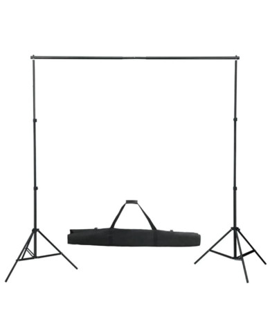 Système de toile de fond télescopique 155-300 cm | Mobilier & Déco
