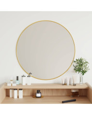 Miroir mural Doré Ø 60 cm Rond | Mobilier & Déco