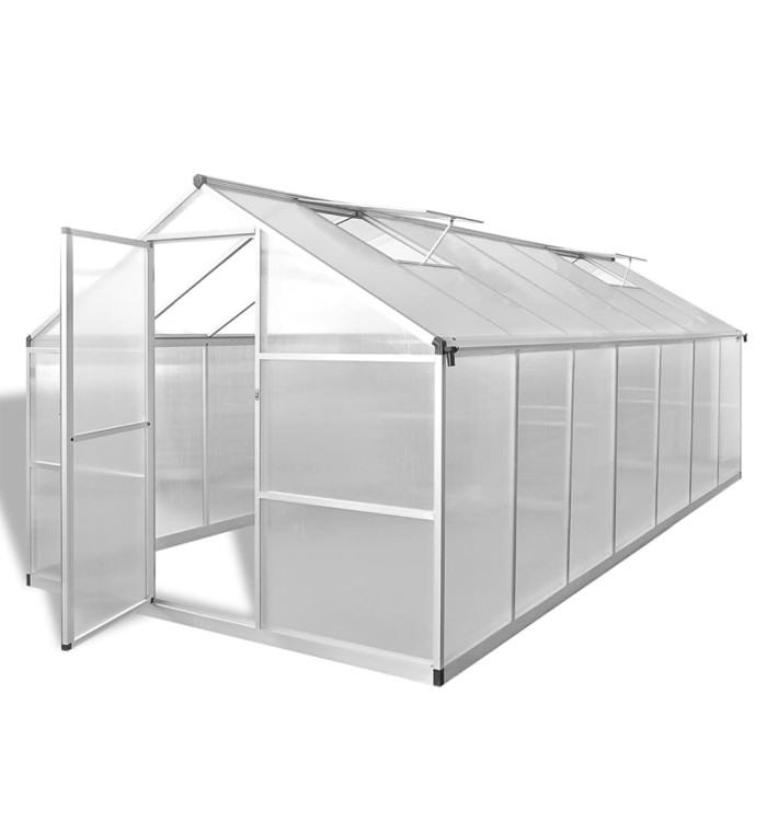 Serre Aluminium renforcé 10,53 m² | Mobilier & Déco