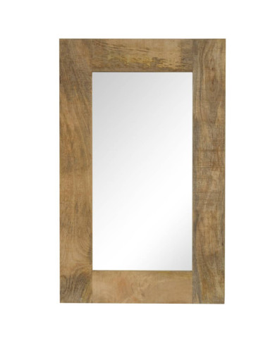 Miroir Bois de manguier massif 50 x 80 cm | Mobilier & Déco