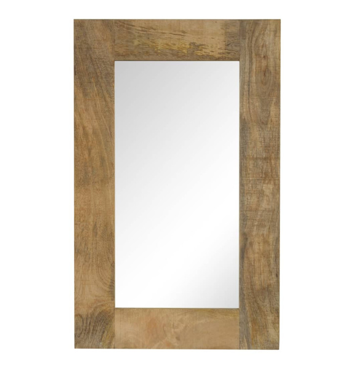 Miroir Bois de manguier massif 50 x 80 cm | Mobilier & Déco