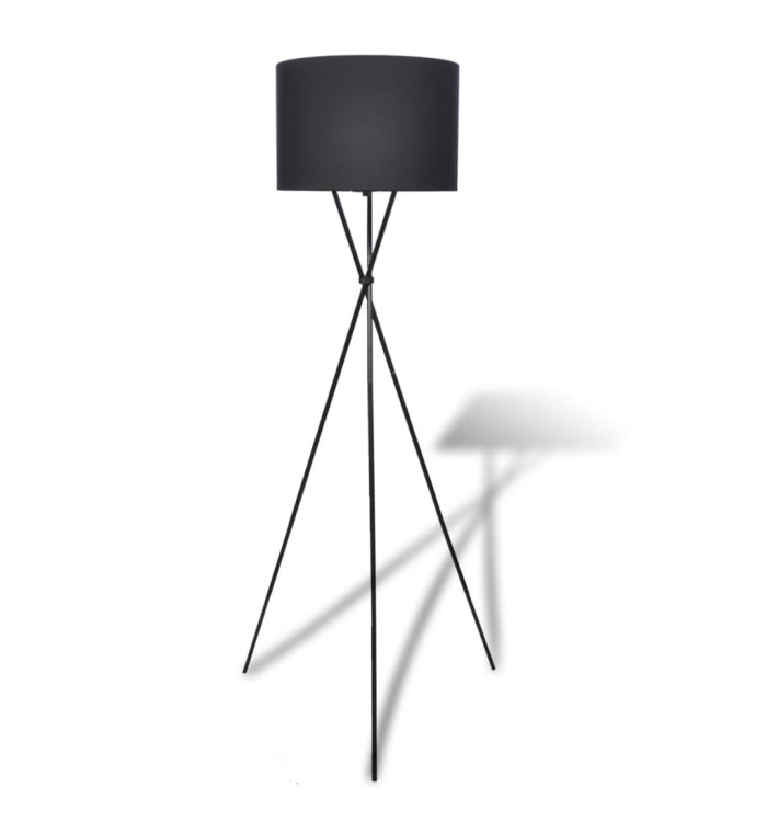 Lampadaire avec support haut Noir | Mobilier & Déco