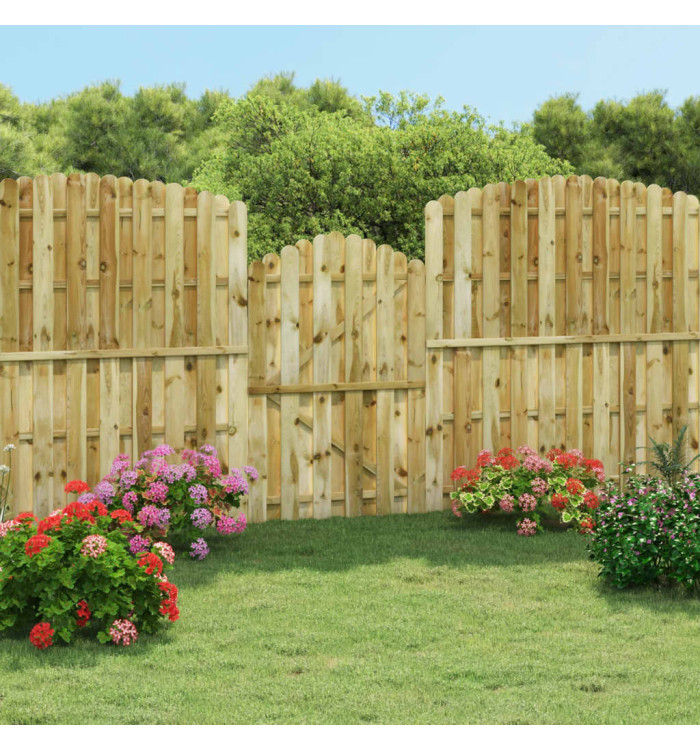 Portail de jardin Bois de pin imprégné 100x150 cm | Mobilier & Déco