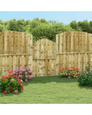 Portail de jardin Bois de pin imprégné 100x150 cm | Mobilier & Déco