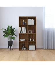 Bibliothèque/Buffet Chêne marron 66x30x130 cm Bois d'ingénierie | Mobilier & Déco