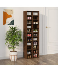 Meuble à chaussures Chêne marron 54x34x183 cm Bois d'ingénierie | Mobilier & Déco