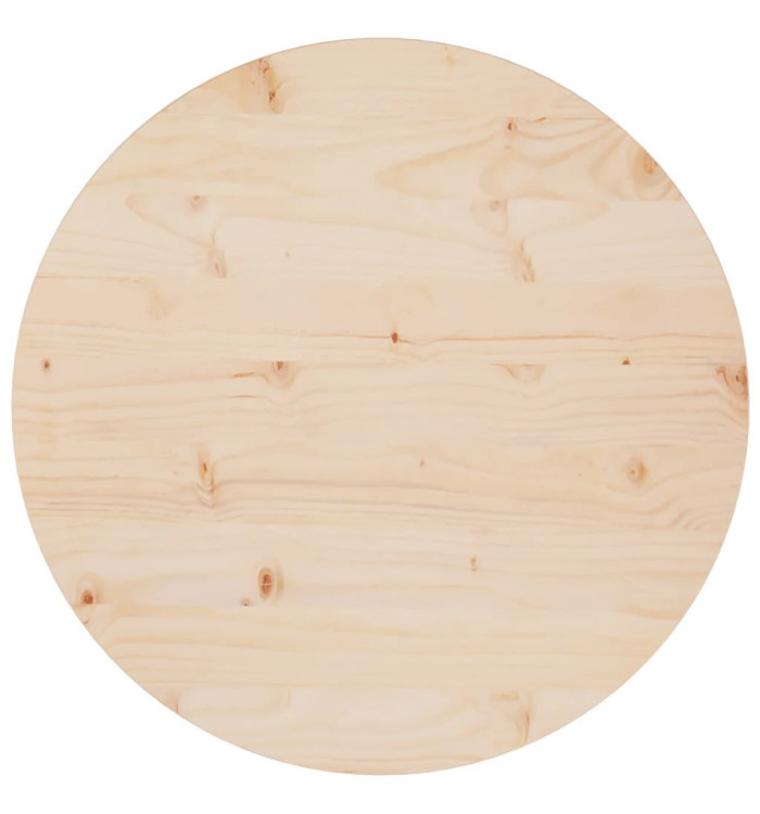 Dessus de table Ø60x2,5 cm Bois de pin massif | Mobilier & Déco