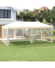 Tente de réception pliable avec parois Crème 3x6 m | Mobilier & Déco