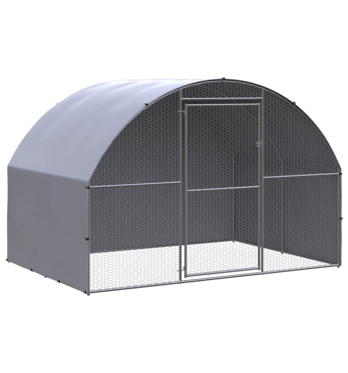 Poulailler d'extérieur 3x2x2 m Acier galvanisé | Mobilier & Déco