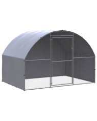 Poulailler d'extérieur 3x2x2 m Acier galvanisé | Mobilier & Déco
