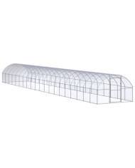 Poulailler d'extérieur 3x20x2 m Acier galvanisé | Mobilier & Déco