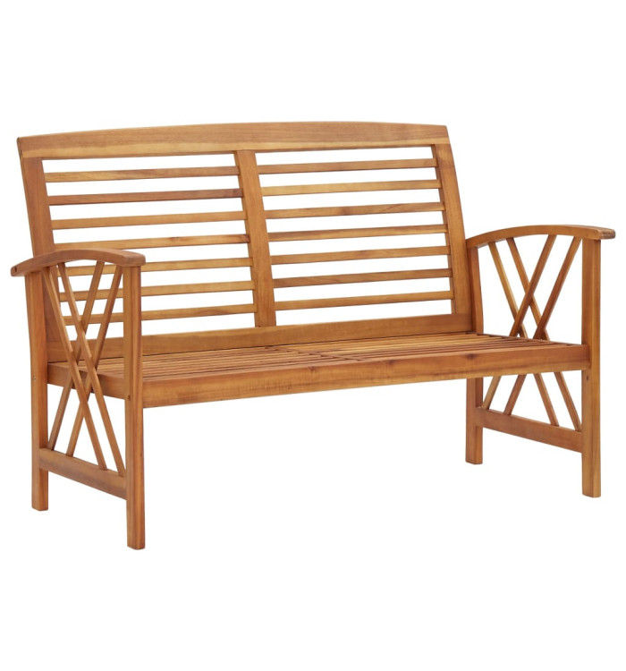 Banc de jardin 119 cm bois d'acacia solide | Mobilier & Déco