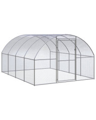 Poulailler d'extérieur 3x4x2 m Acier galvanisé | Mobilier & Déco
