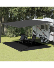 Tapis de tente 400x500 cm Noir | Mobilier & Déco