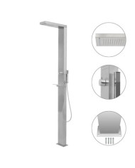Douche d'extérieur Acier inoxydable Carré | Mobilier & Déco