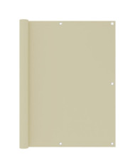 Écran de balcon Crème 120x500 cm Tissu Oxford | Mobilier & Déco