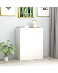 Buffet blanc 60x30x75 cm bois d'ingénierie | Mobilier & Déco