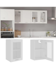 Armoire en verre suspendue "Lyon" Blanc 40x31x60 cm | Mobilier & Déco