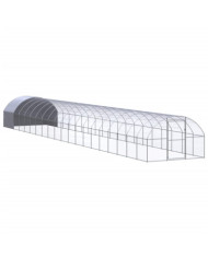 Poulailler d'extérieur 3x20x2 m Acier galvanisé | Mobilier & Déco