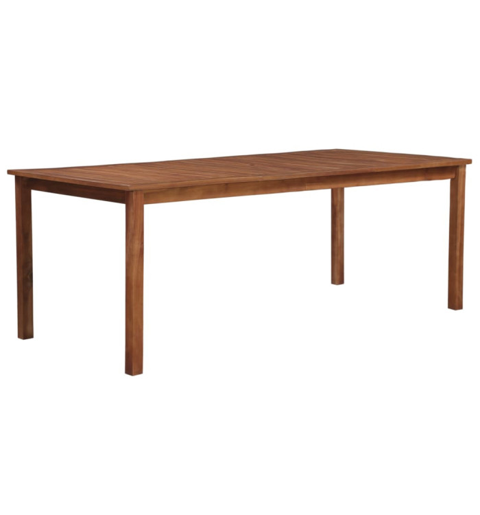 Table de jardin 200x100x74 cm Bois d'acacia massif | Mobilier & Déco