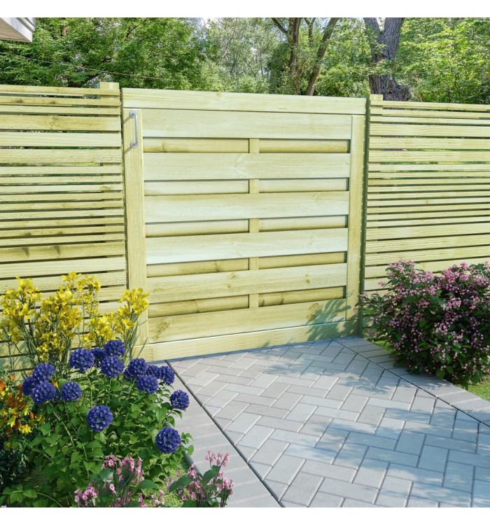 Portillon Bois de pin imprégné 100x100 cm Vert | Mobilier & Déco
