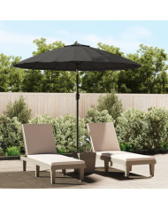 Parasol d'extérieur avec mât en aluminium 270 cm Anthracite | Mobilier & Déco
