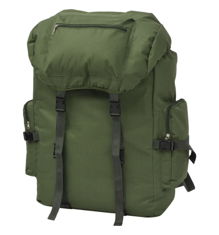 Sac à dos en style d'armée 65 L Vert | Mobilier & Déco