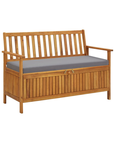 Banc de rangement de jardin 120 cm Bois d'acacia solide | Mobilier & Déco